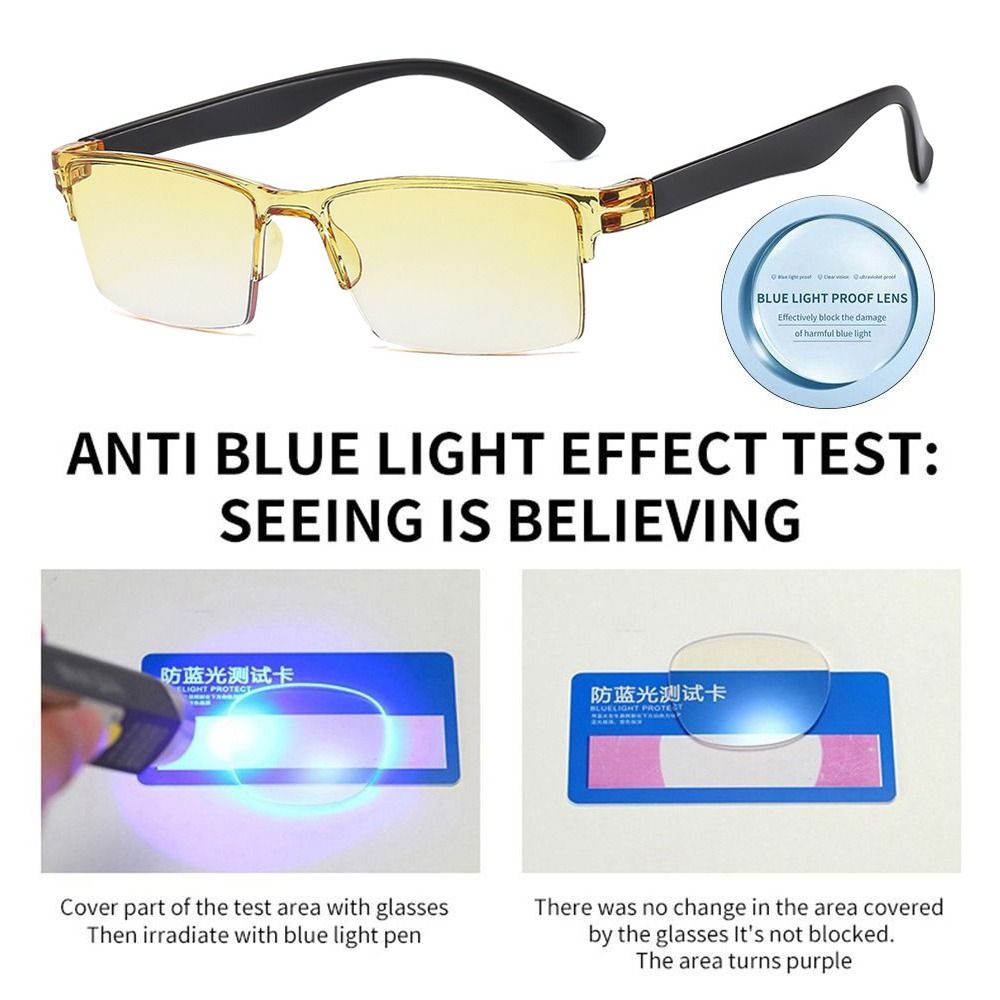 Gafas de lectura con Zoom automático para hombre y mujer, lentes de lectura inteligentes con Anti rayos azules, autoenfoque, potencia, Media llanta, para ordenador