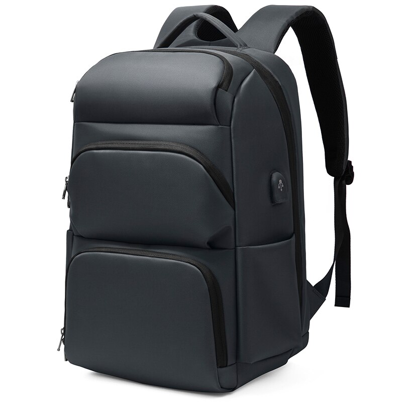 Diebstahlsichere herrenrucksäcke, wasserdichte laptop-rucksäcke für 15.6 -zoll-laptops, schulrucksäcke, reiserucksäcke für jungen, herrenrucksack für laptops: Grau