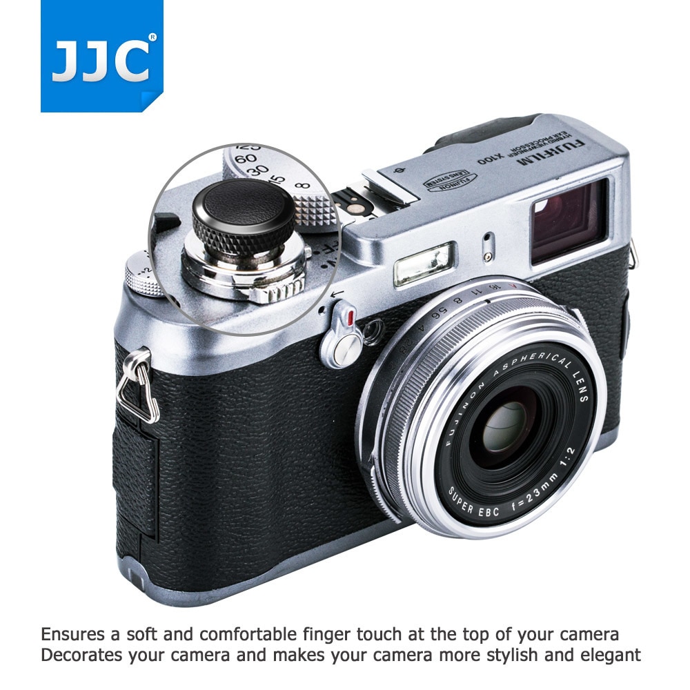 deluxe kamerautløserknapp metall til fujifilm  x100v x -t4 xt30 ii xt20 xt10 xt3 xt2 xpro 2 x100f x100t sony  rx1r rx10iv