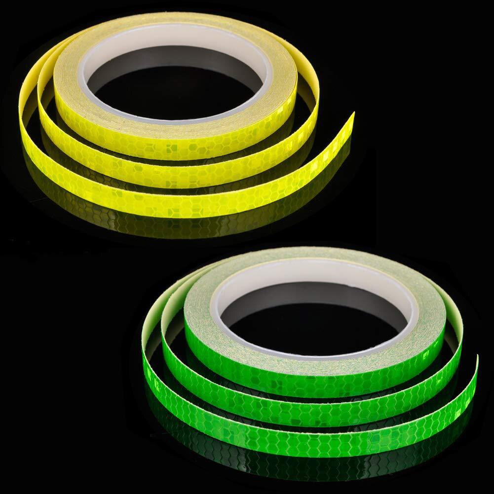 1cm*8m Bike Reflective Stickers Safety Warning Conspicuity Tape Film Sticker Strip Bicycle MTB Riding Cycling Accessories