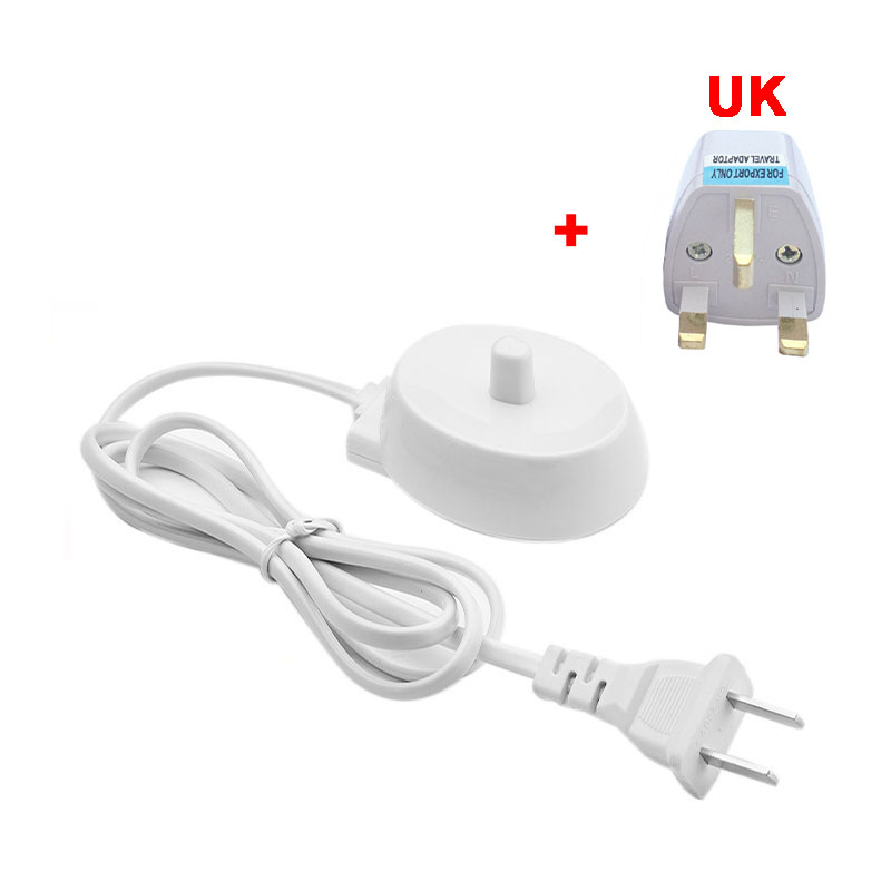 110-220V Replacement Electric Toothbrush Charger Model 3757 Suitable For Braun Oral-b D17 OC18 OC20 Charging Cradle EU/US Plug: black