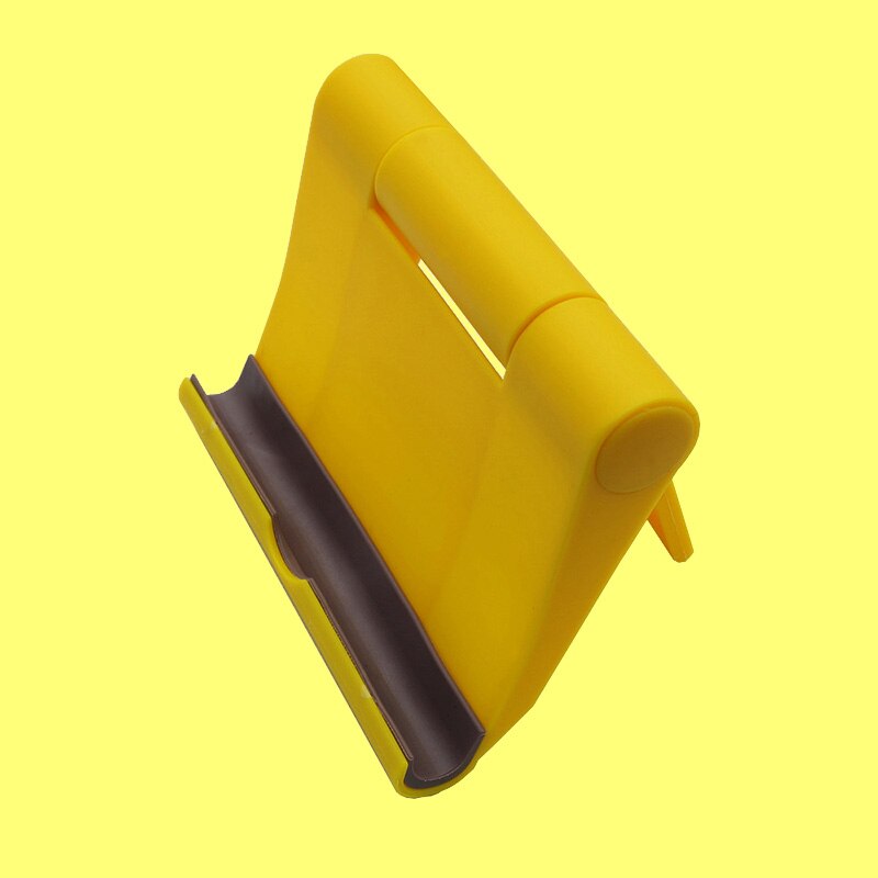 Portable Fold-up Stand Cradle Holder For iPad Tablet Kindle e-Readers Galaxy Smart Phone Stand for iPhone cellphone Desk support: Yellow
