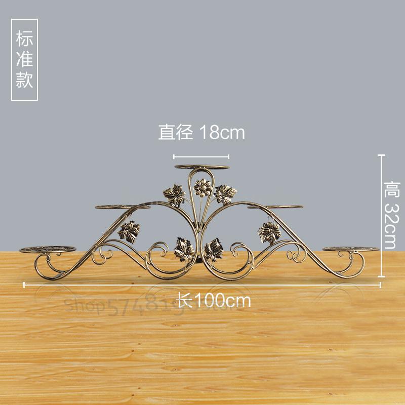 Balcony indoor Nordic flower shelf wrought iron balcony multi-storey floor-mounted simple living room floor pot rack: VIP 6