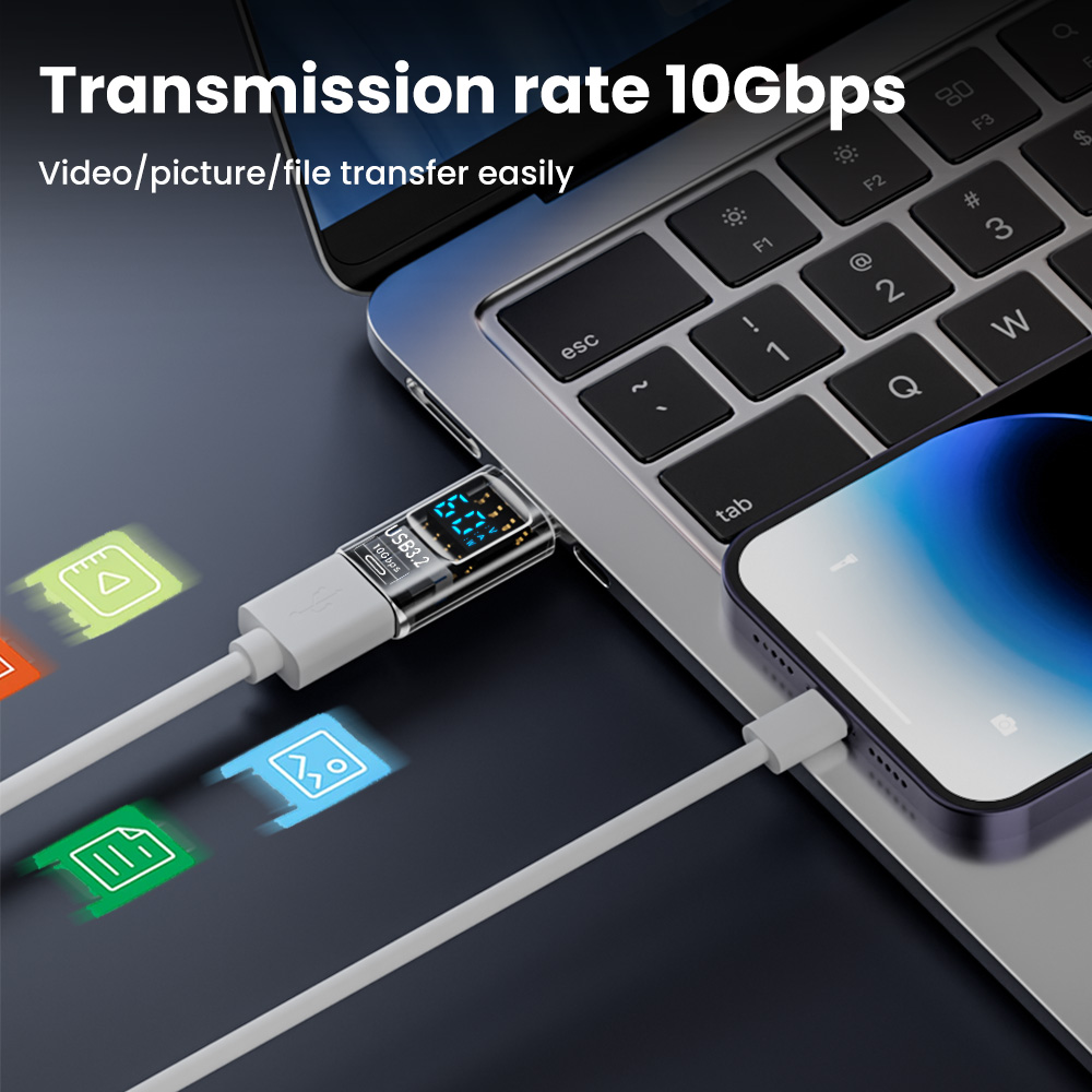 NNBILI USB3.2 Cyfrowy adapter wyświetlacza 4K@60Hz USB-C OTG dla iPhone16 15 Pro Max Samsung iPad PC Laptop Szybkie ładowanie Synchronizacja danych ﻿