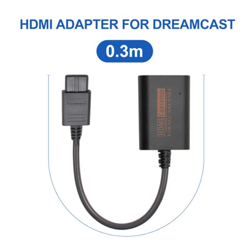 1.5 m 1080p hdmi adapter konverter hd kabel til nintendo 64/ snes / ngc gamecube konsol