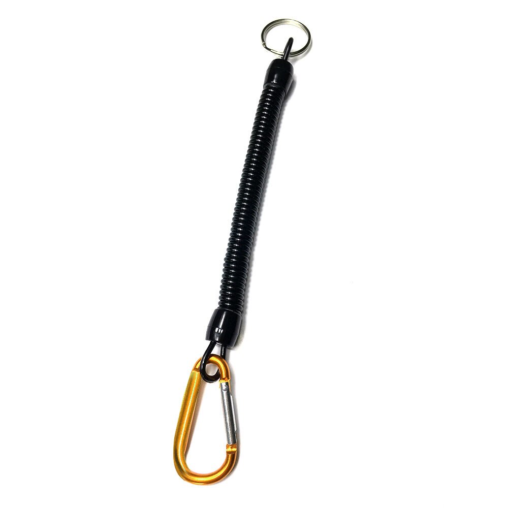 DONQL Fishing Lanyards Boating Ropes Retention String Fishing Rope Camping Carabiner Secure Lock Fishing Tackle boxes: Yellow