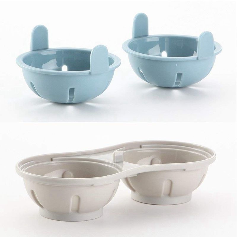 Magnetron Ei Stroper Kookgerei Dubbele Cup Dual Cave Hoge Capaciteit Eierkoker Ultimate Collection Ei Pocheren Cups Micr