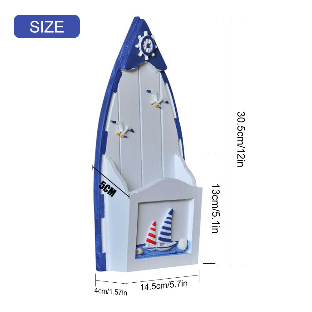 Umitive-caja de almacenamiento de letras de estilo mediterráneo, manualidades creativas para el hogar, sobre para decoración del hogar, Color aleatorio, 1 ud.