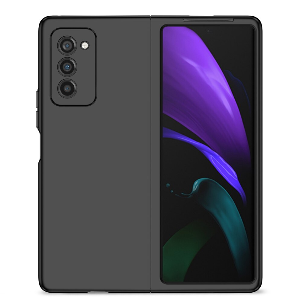 Shockproof PC Bumper Fundas Coque Case for Samsung Galaxy Z Fold2 Zfold Fold 2 Zfold2 5G 7.6 Inch Cover Protective Shell: black