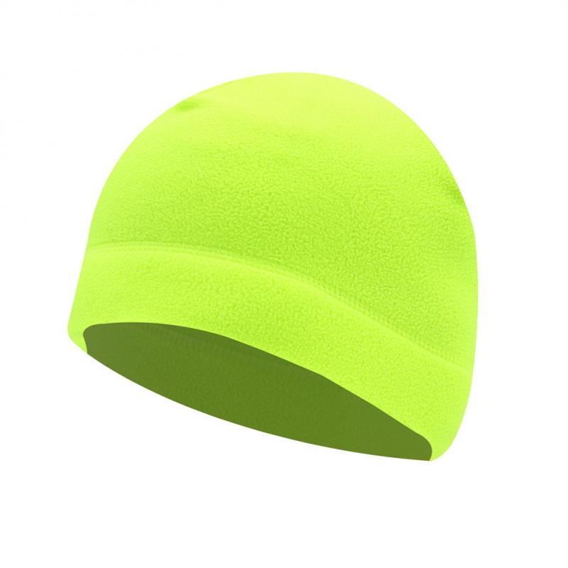 Sombrero de lana para deportes al aire libre, gorro de lana cálido a prueba de viento y frío para escalada de montaña, ciclismo, esquí, correr, Camping, Unisex: Fluorescent green
