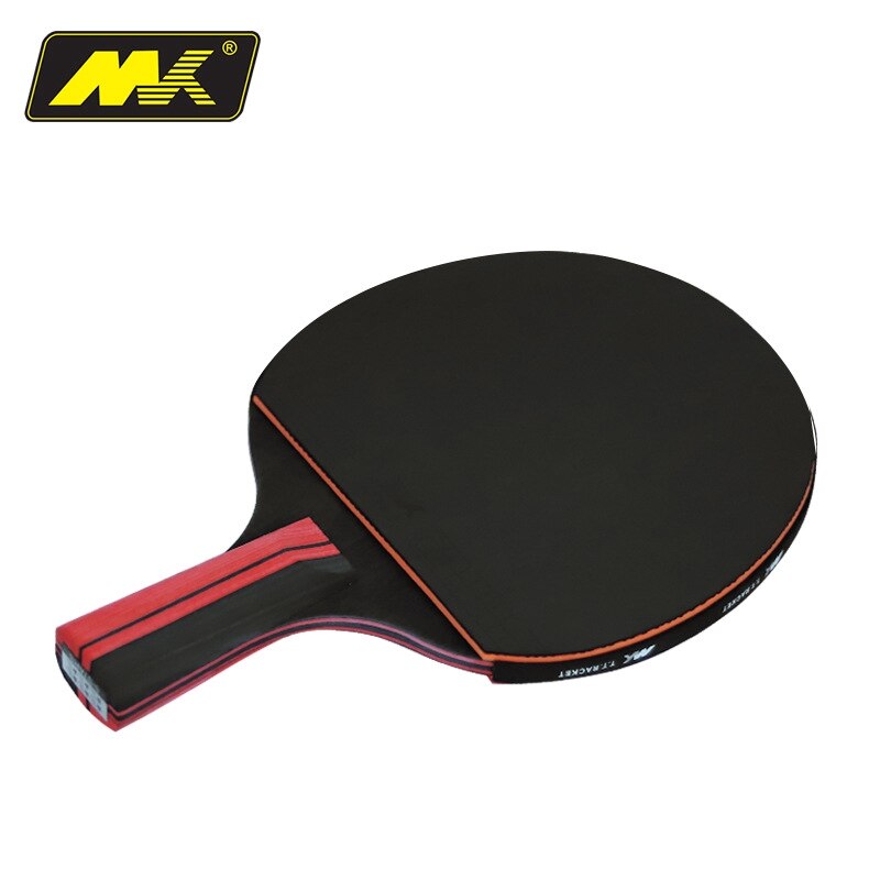 Table Tennis 7 Ply Pure Wood Carbon Table Tennis Racket Double Face Pimples-in Sticky Rubber 6 Star Ping Pong Paddle Bat