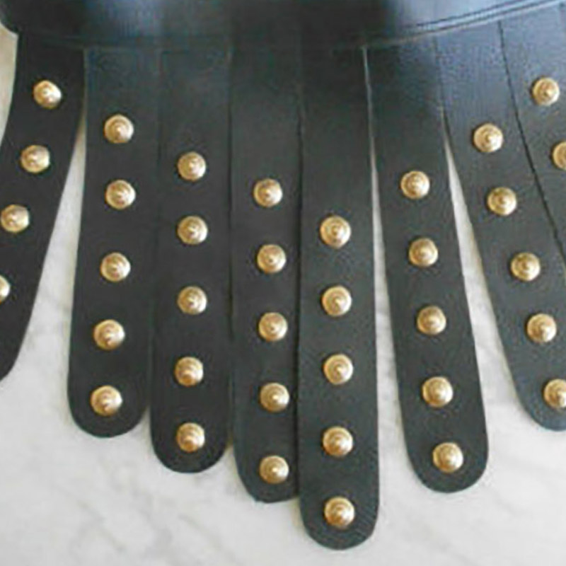 Greek roman legion gladiator pu leather belt skirt medieval viking cosplay costume larp halloween party club accessories for men