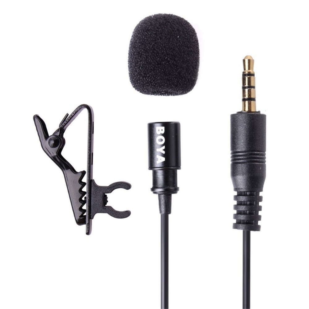 BOYA BY-LM10 Smartphone Omnidirectional Lavalier Microphone for iPhone 7 6 6s 5 Sumsang GALAXY Android Phone Broadcast Recording