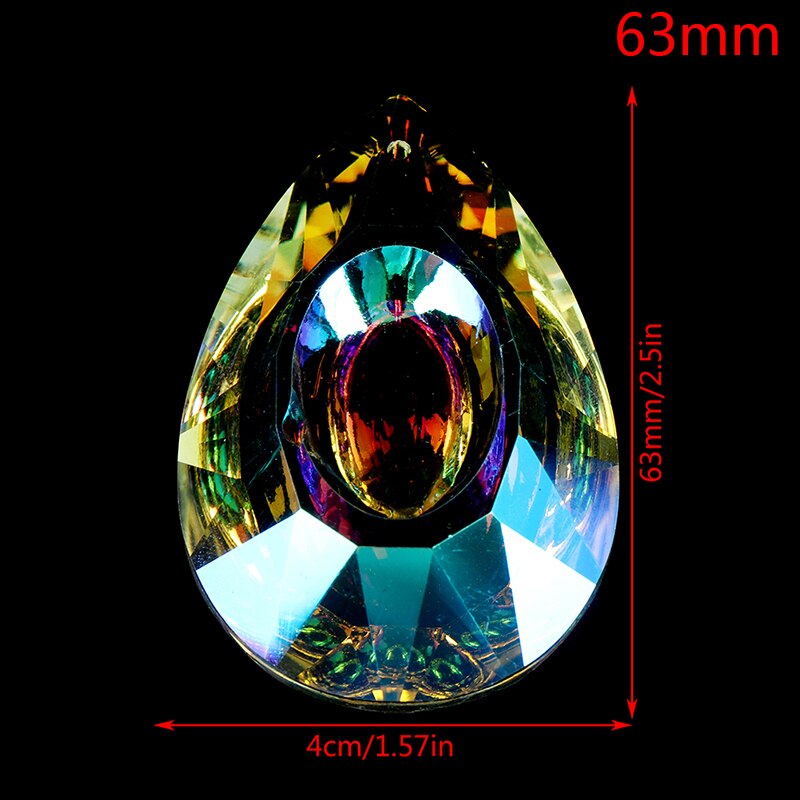 Høje farverige krystaller hængende dråber lysekrone lampe prismer dele: 3