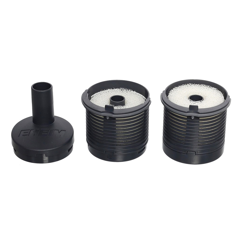 EHEIM Bote externo y prefiltro Powerhead con cartuchos de filtro para limpieza rápida de agua de pecera de acuario