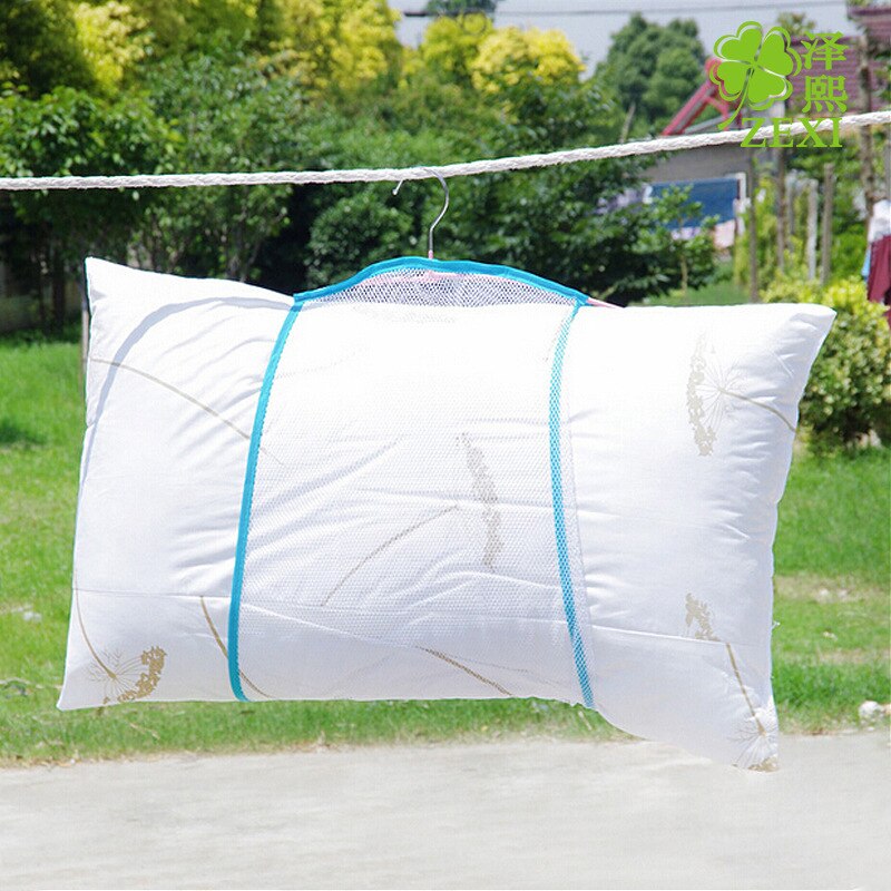 Drying Net Windproof Drying Rack Fine Mesh Print Multifunctional Pillow Toys Sun Underwear Drying Pillow Net Bag Hanging Rack