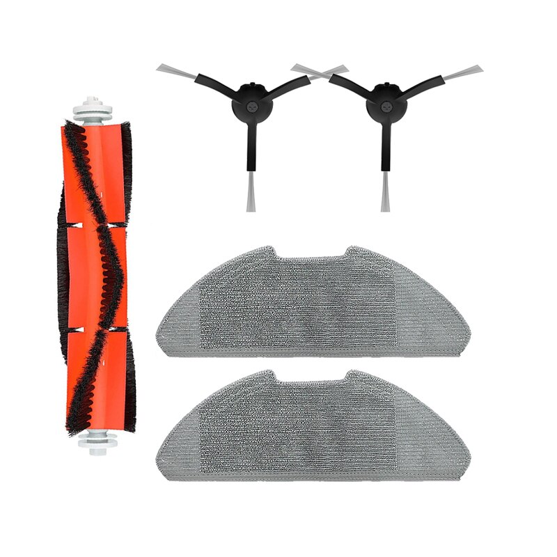 Pièces lavables pour aspirateur robot Xiaomi Mijia 2Pro mjstes, accessoires, brosse principale, brosse latérale, tissu: Full Set