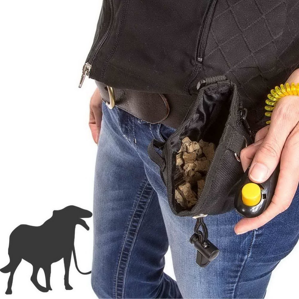Gomaomi-Bolsa de cintura de cebo para perro y mascota, bolsa de entrenamiento con hebilla, para recompensa de cachorro