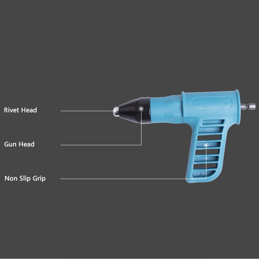 Anti Slip Portable Attachment Conversion Tool 2.4mm 4.0mm 4.8mm Pull Electric Rivet Adapter Insert Nut Cordless Drill Durable