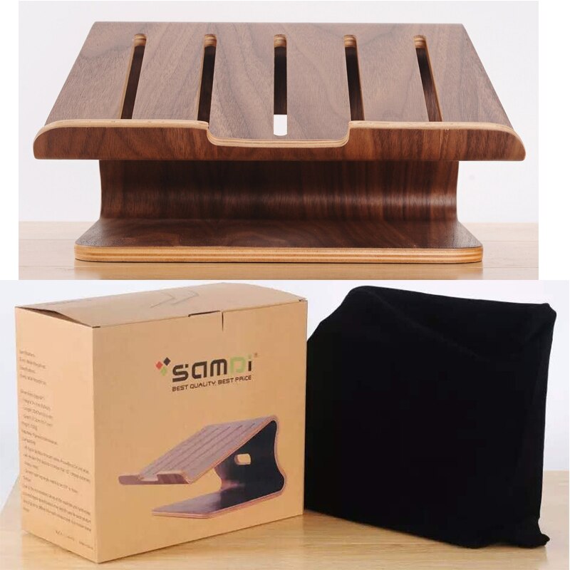 Newest Laptop Cooling Pad Walnut Birch macbook cooling base wooden laptop cooling bracket Laptop universal