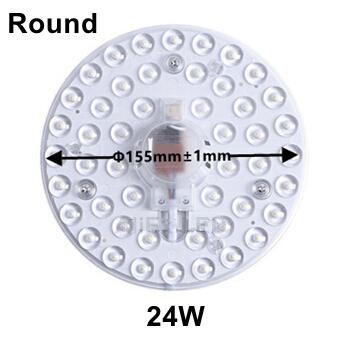 36W 24W 18W 12W Led Ring Panel Cirkel Licht SMD2835 Led Ronde Plafond Boord Cirkelvormige lamp Board AC220V 230V 240V Led Licht: Round 24W 220V / Warm White Updated
