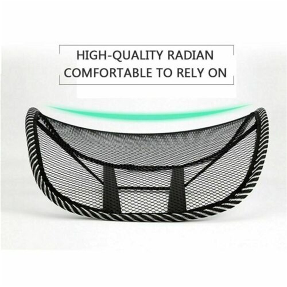 1 unidad de respaldo Lumbar de malla, cojín, Corrector de postura de asiento, coche, silla de oficina, suministros para el hogar