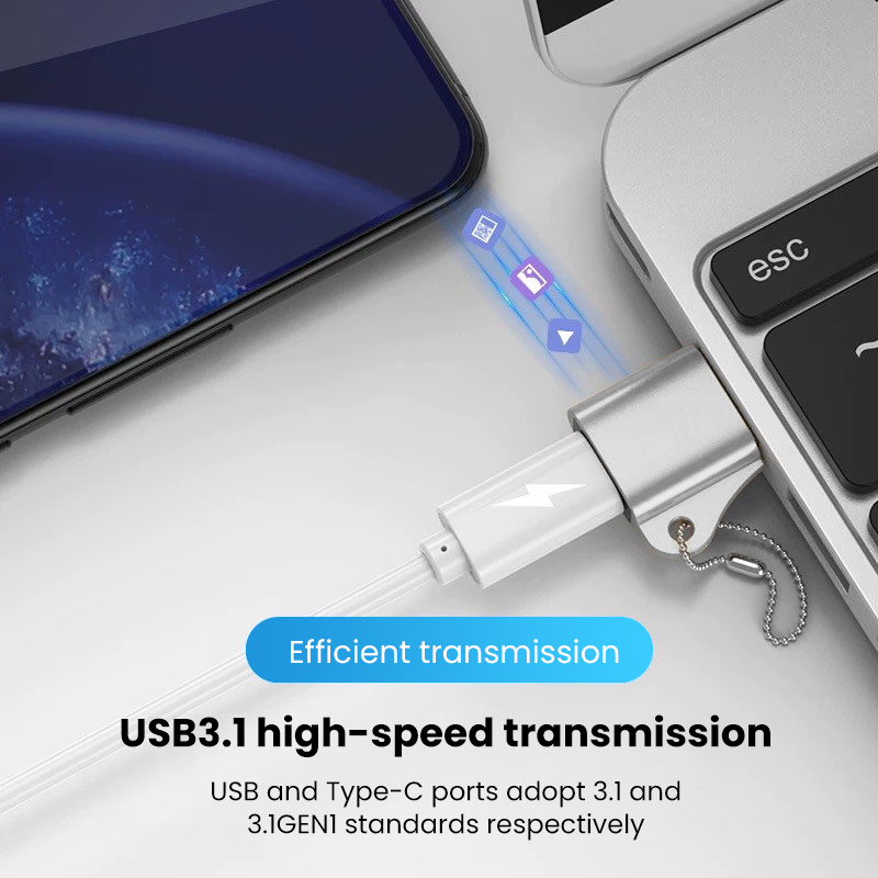 Elough 10Gbps USB 3.1 OTG USB A To Type C Adapter For PC Laptop Huawei Samsung Xiaomi USB Male to USB C Female Converter