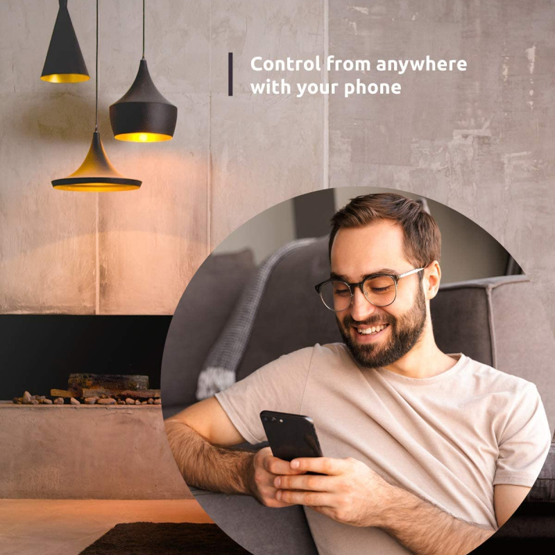 NiteBird gosund Smart lamp E27 8W wifi LED light bulb RGB+warm light multicolor dimming bulb work with Alexa Tuya Smart Life APP