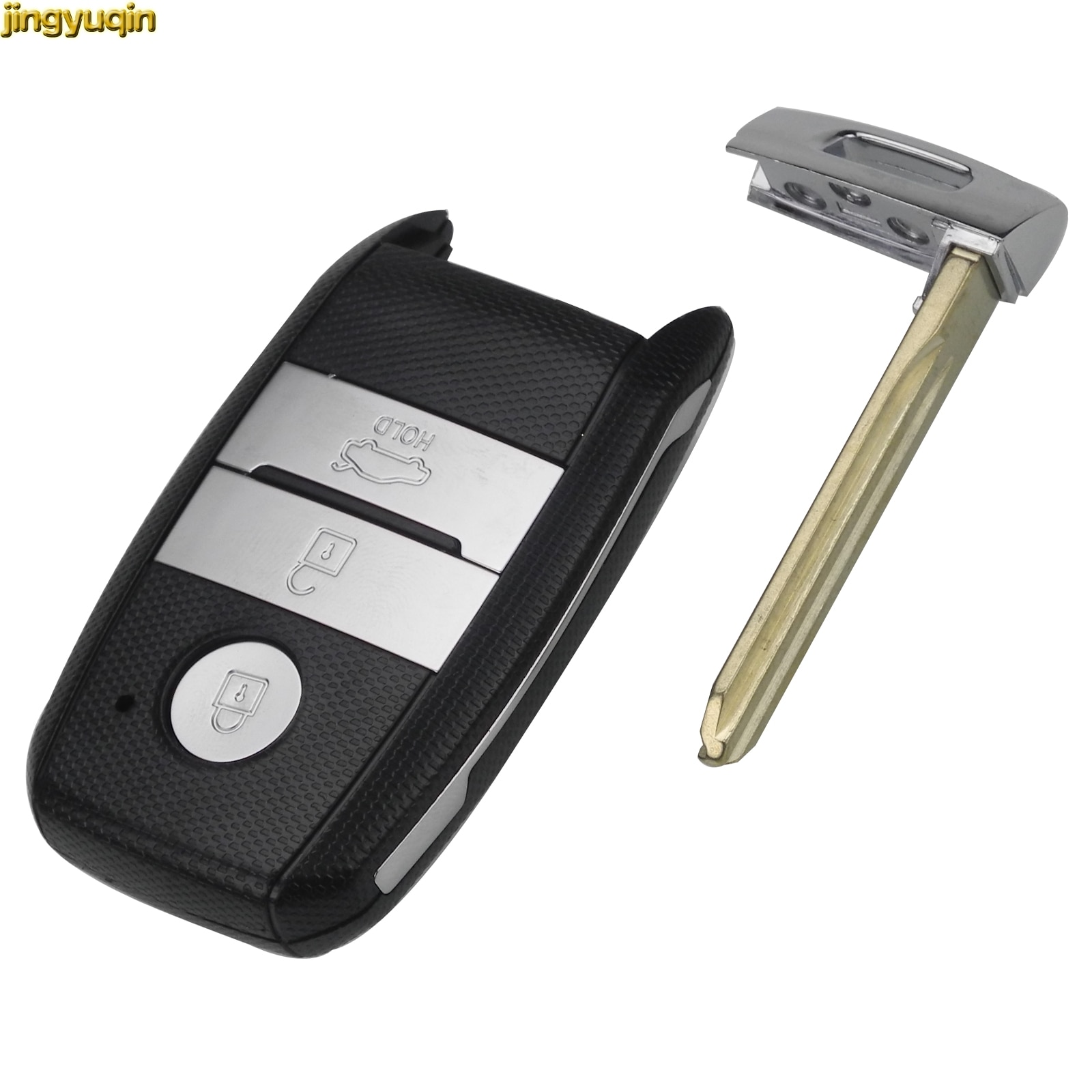 Jingyuqin 3 Knoppen Afstandsbediening Sleutel Shell Voor Kia K3 K5 Met Ongesneden Blad Smart Auto Key Case Cover Fob Vervanging