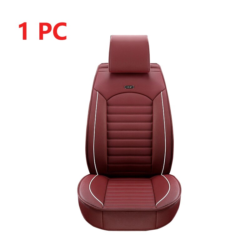 Skórzane uniwersalne pokrowce na siedzenia samochodowe Alfa Romeo wszystkie modele 147 giulia Stelvio wnętrze auta obejmuje części do wnętrza akcesoria: 1 wine red front S