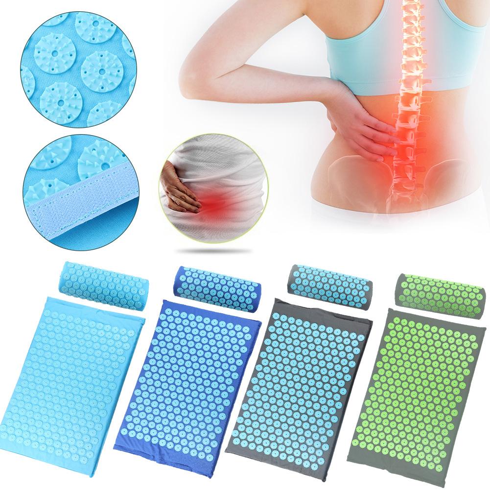 Acupressuur Massager Mat Ontspanning Relief Stress Tension Body Met Kussen