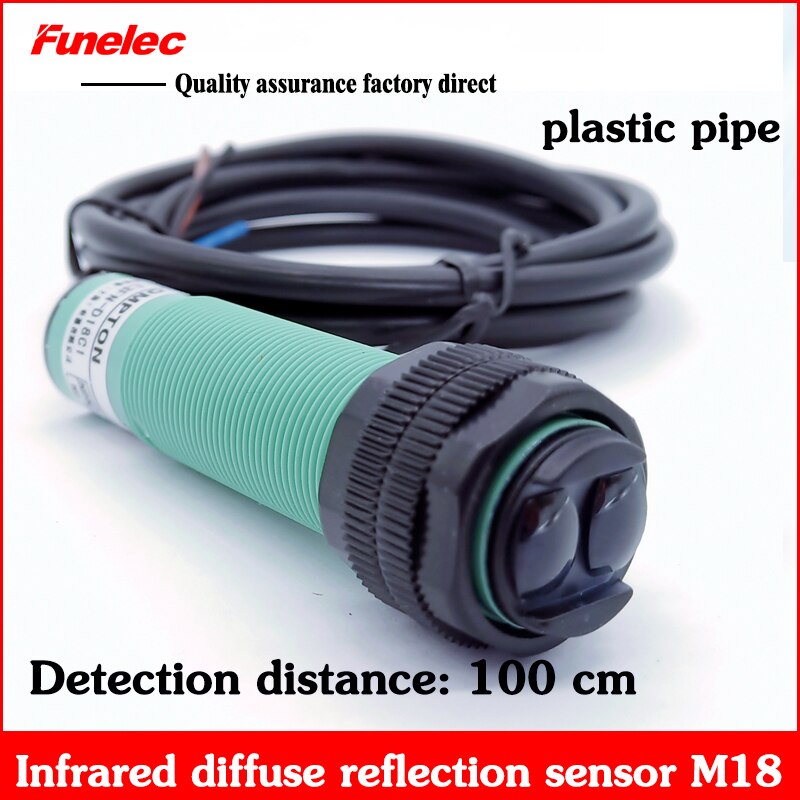 E3FN-D100P1 3-wire infrared photoelectric switch diffuse reflection sensor three-line pnp NO normally open