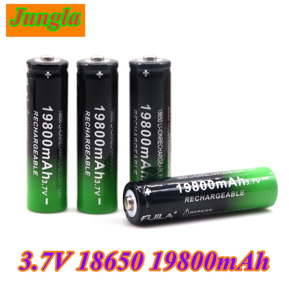 18650 Li-Ion Batterij 19800 Mah Oplaadbare Batterij 3.7V Voor Led Zaklamp Zaklamp Of Elektronische Apparaten Batteria