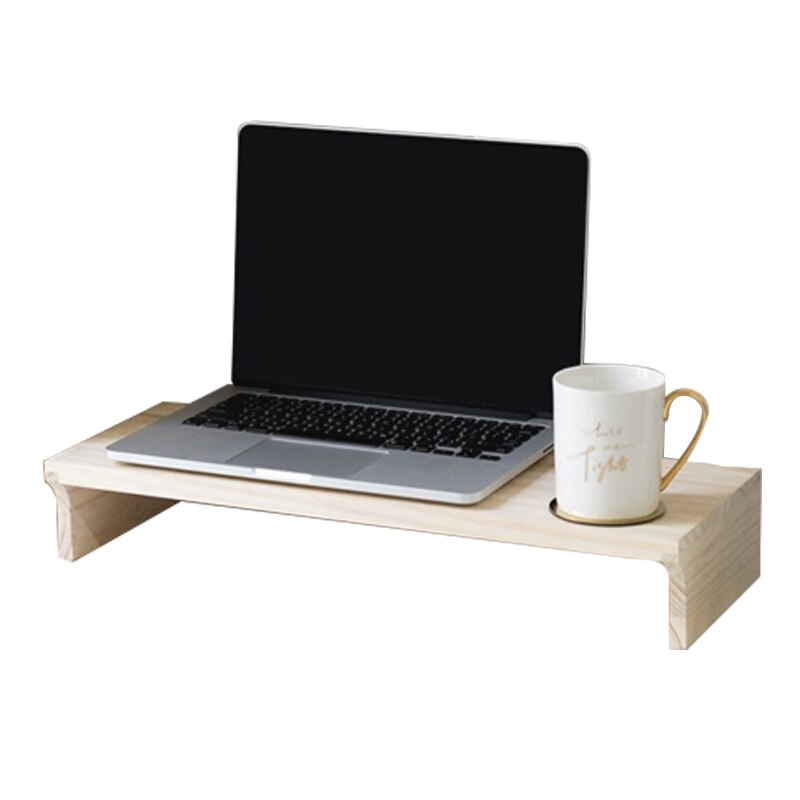 Desk Computer Keyboard Stationery Holder Wooden Office School Supplies Desk Accessories Organizer Stationery Holder