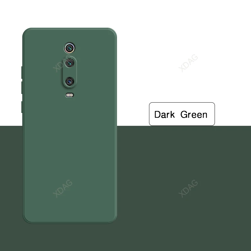 Coque de téléphone portable pour Xiaomi Mi9T Mi 9T Pro Funda 9TPro 5G, flocage interne, double couche en Silicone liquide, couverture arrière douce et originale: POLYESTER / Gris foncé