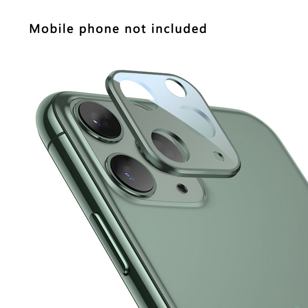 Mobile Phone Back Camera Lens Tempered Glass Protector Film For iPhone 11 Anti-Blu-ray Camera Lens Cover: 11 Pro dark green