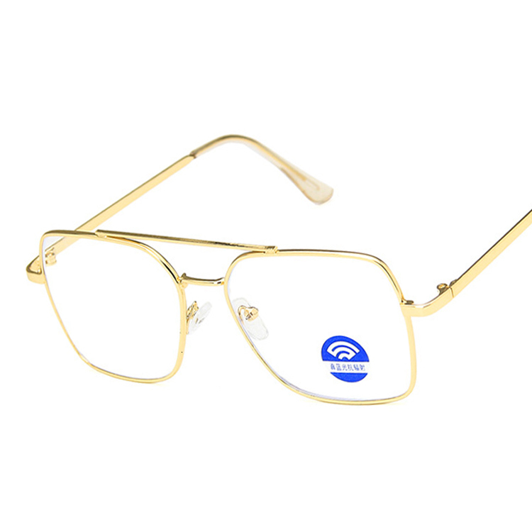 Anti Blue Square Computer Glasses Men Blue Light Coating Gaming Glasses For Computer Protection Eye Retro Spectacles Women