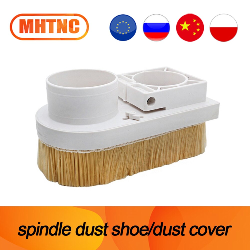 Spindle Shoe 70mm 75mm 80mm 90mm 100mm Diameter Dust Collector Dust Cover Brush For CNC Spindle Motor Milling Machine Router