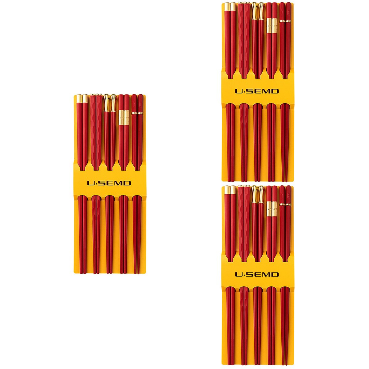 Pairs Red Japanese Style Chopsticks Festive Red Chopsticks Plastic Chopsticks