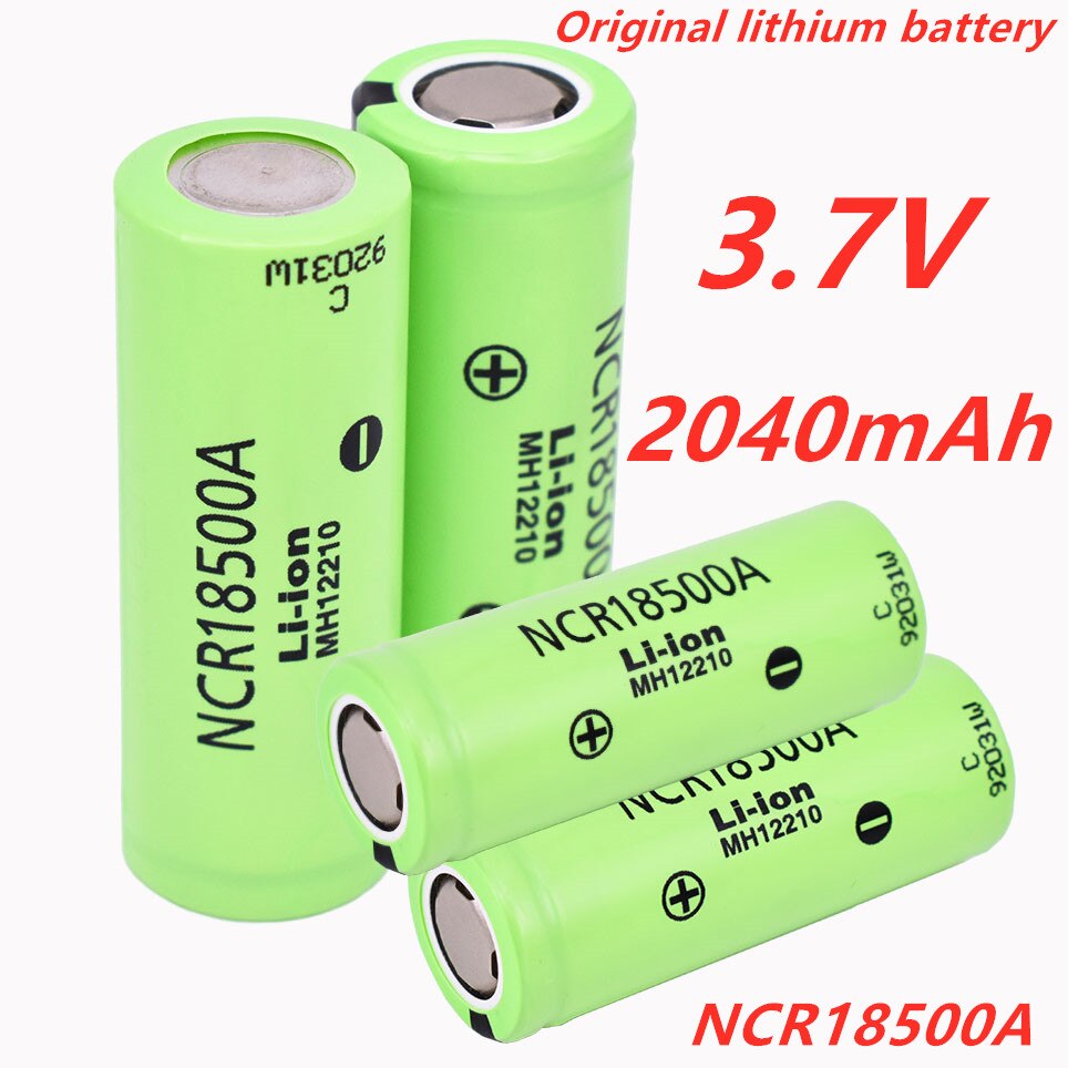 18500a 3.7V 18500 2040mAh 100% Original For Panasonic NCR18500A 3.6V battery for Toy Torch Flashlight ect