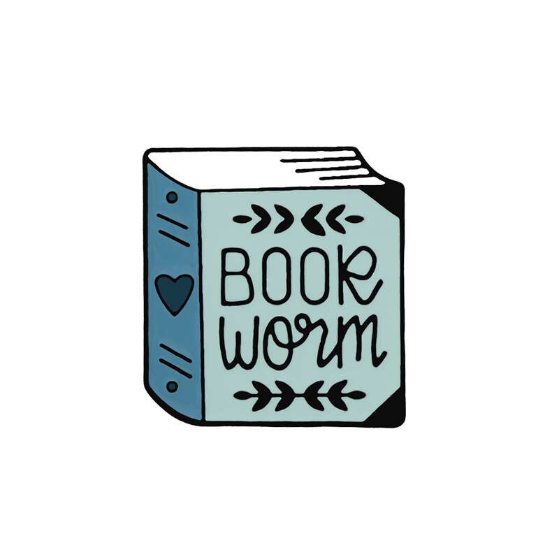 Lesen Buch Broschen Karikatur Magie Emaille Stifte für Bücherwurm Modeschmuck Schüler Literarischen Liebhaber Denim Rucksack Legierung Abzeichen: Ursprünglich Titel