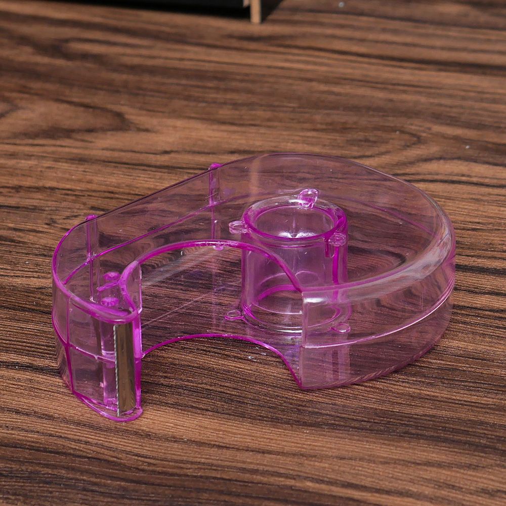 1PCS Sealing Packaging Parcel Plastic Width Tape Cutter Dispenser Random Color School office Supply