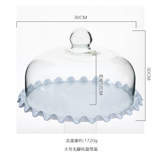 Céramique gâteau support gâteau plateau fruits plateau Dessert Table présentoir verre couverture mariage fête décoration ménage