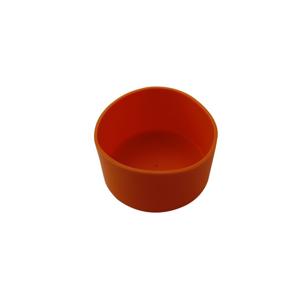 5.5cm Water Cup Mat Silicone Thermos Coasters 55mm Cup Bottom Ring Wear Resistant Shatter Resistant Bottom Cover Coaster: plum