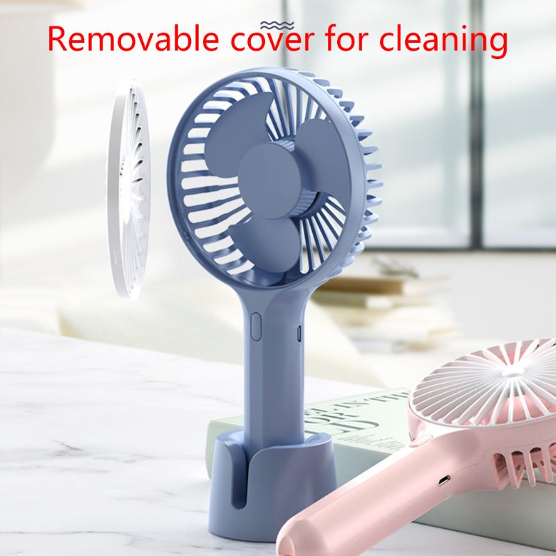 Summer Mini Cooler Handheld USB Portable Fan USB Rechargeable Fan Travel Outdoor Home Office Quiet Desk Fans