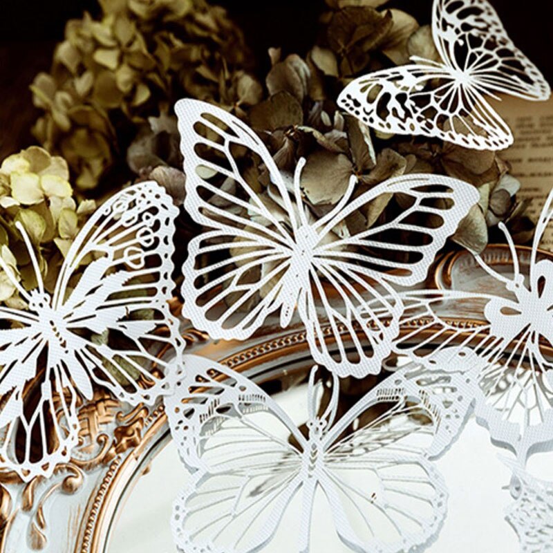 Leaf Plants Circle Lace Material Paper Journal Planner Decorative Scrapbooking