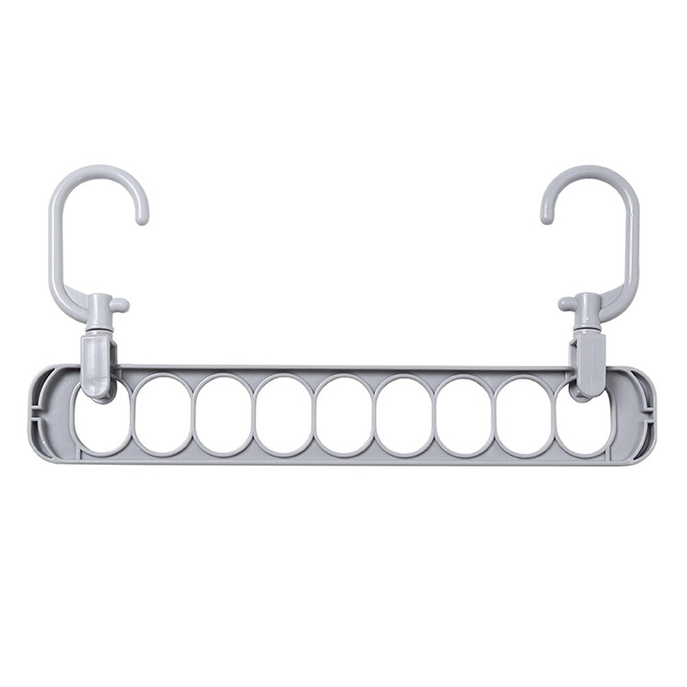 Cintre multi-fonction pliant à 9 trous, cintre rotatif pour vêtements, penderie, séchage de vêtements, organisateur de maison: Bronze