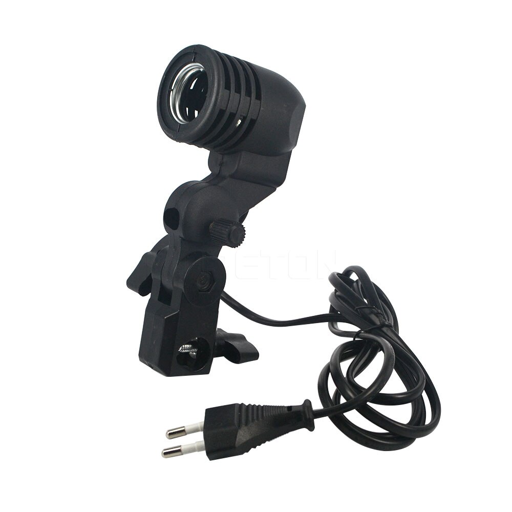 E27 Flash Umbrella Bracket Studio Photography Single Head Photo Lighting Bulb Holder for Photography studio