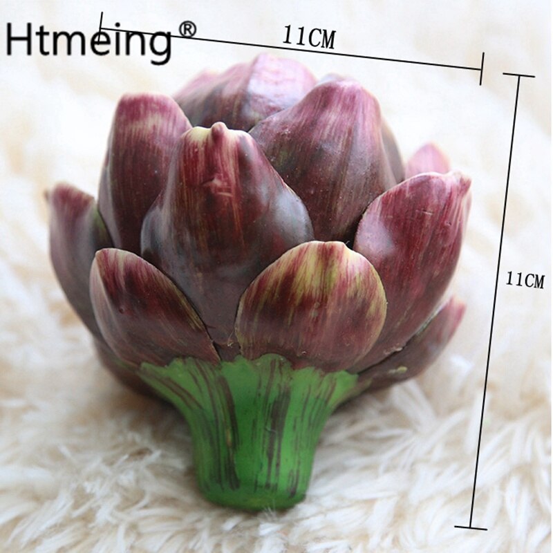 Kunstmatige Artisjok Plastic Plant Voor Keuken Thuis Art Decor Tafel Display Decoratie, 11 Cm Diameter