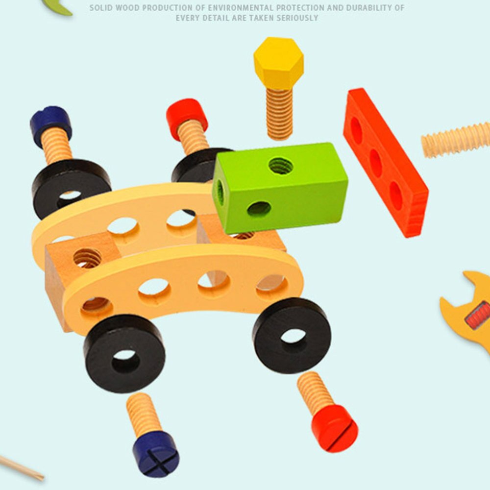 1 Set Childrens Simulation Toolbox Cartoon Toolbox Set Pretend Play Repair Tools Kit Disassembly Repair and Maintenance Tool